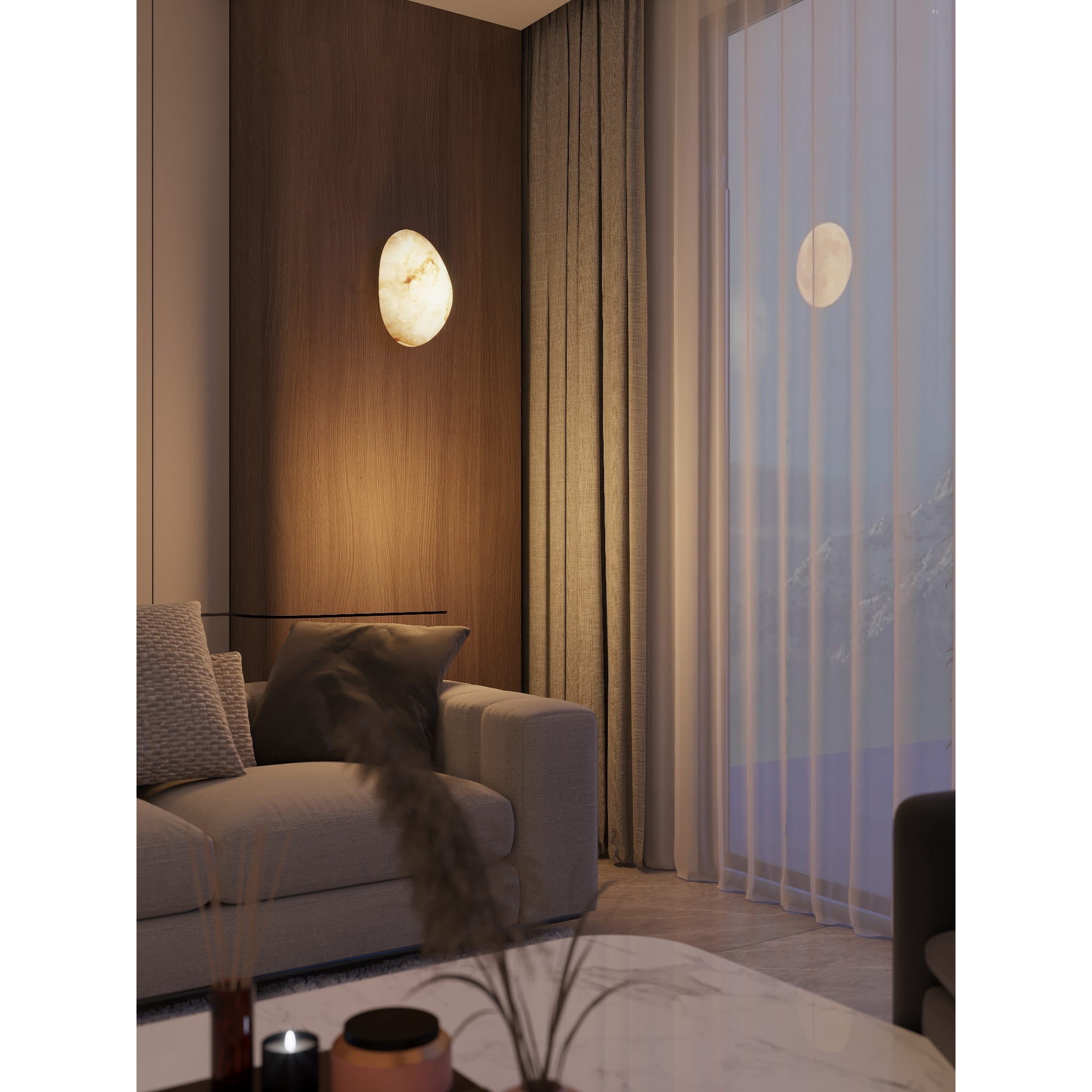 Maxlight Kinkiet Nuvia - Alabaster - Kremowy W0397