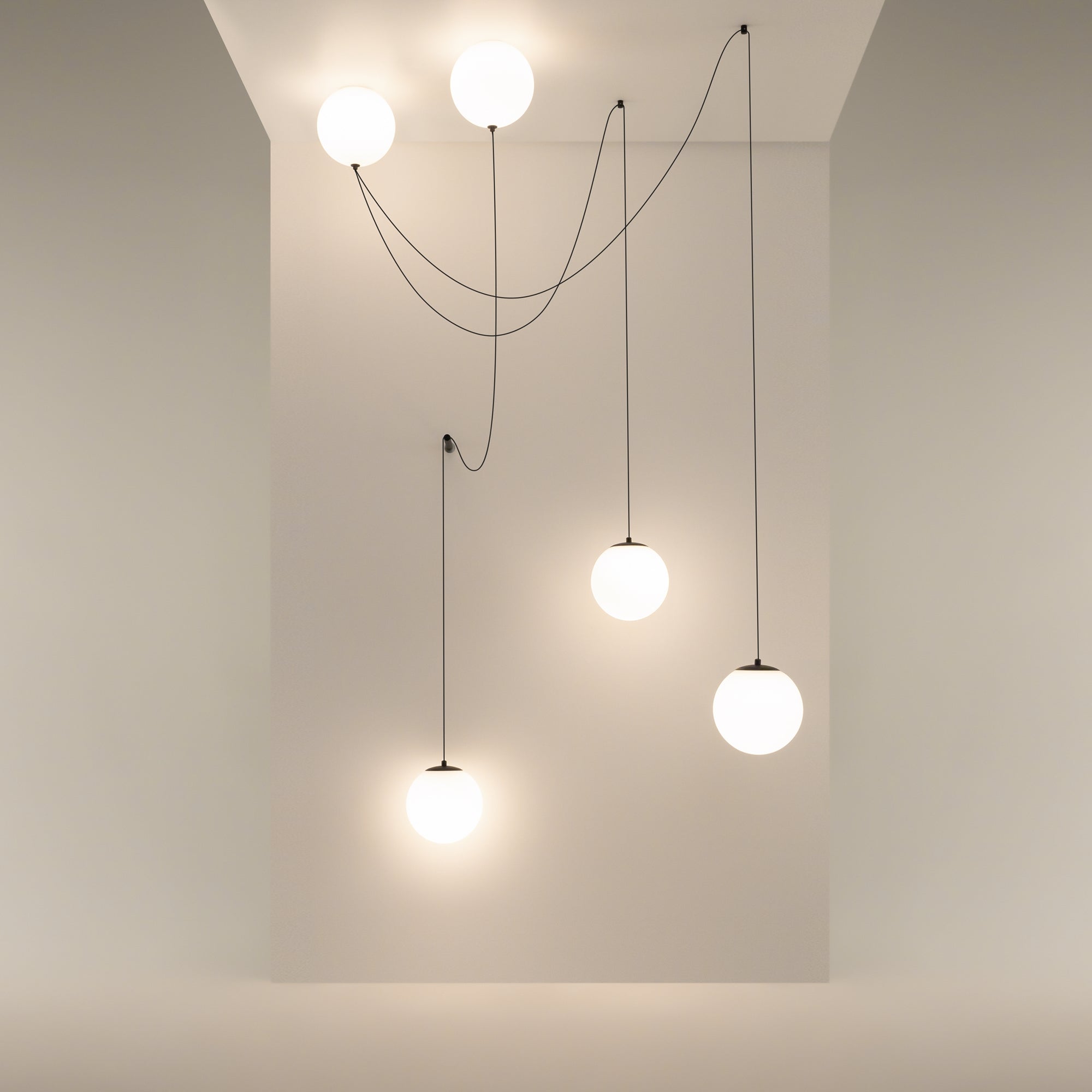 Maytoni Lampa wisząca Twins - Metal - Czarny MOD427PL-L20B3K1