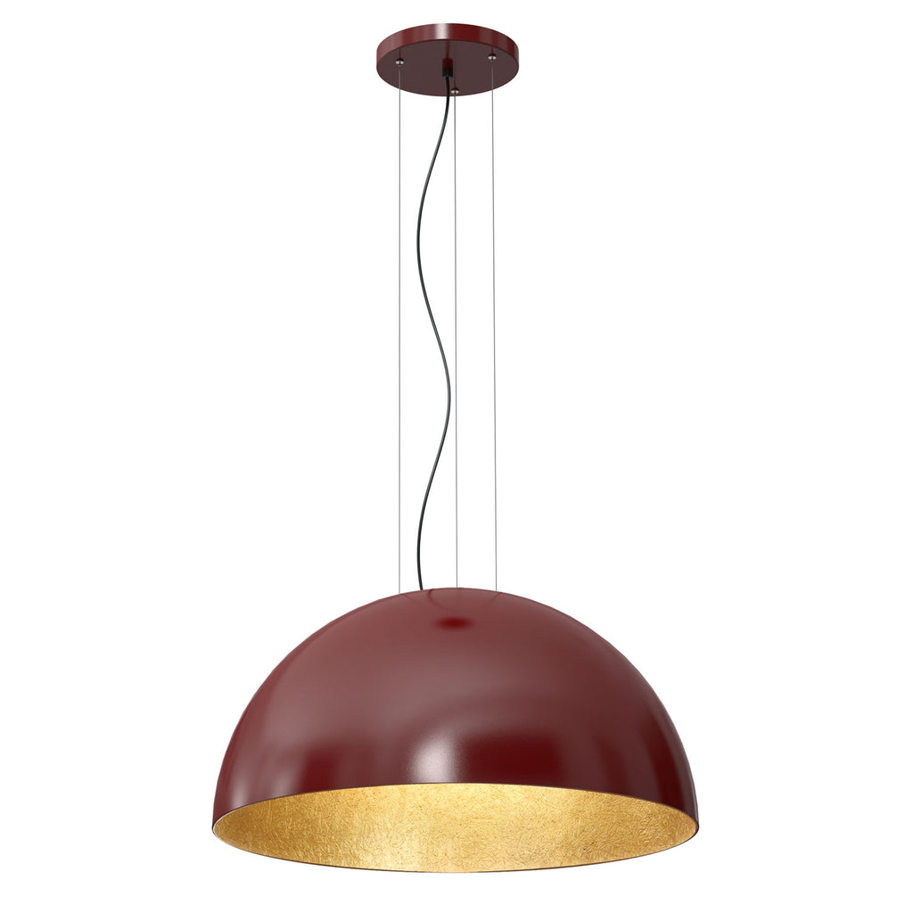 żyrandol Compo 1/2 bool ( dia 600) burgundy/gold 1xE27