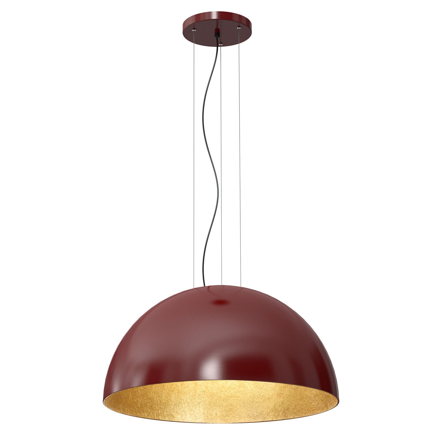 żyrandol Compo 1/2 bool ( dia 600) burgundy/gold 1xE27