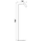 Lampa podł. Axion black/gold 1xGU10