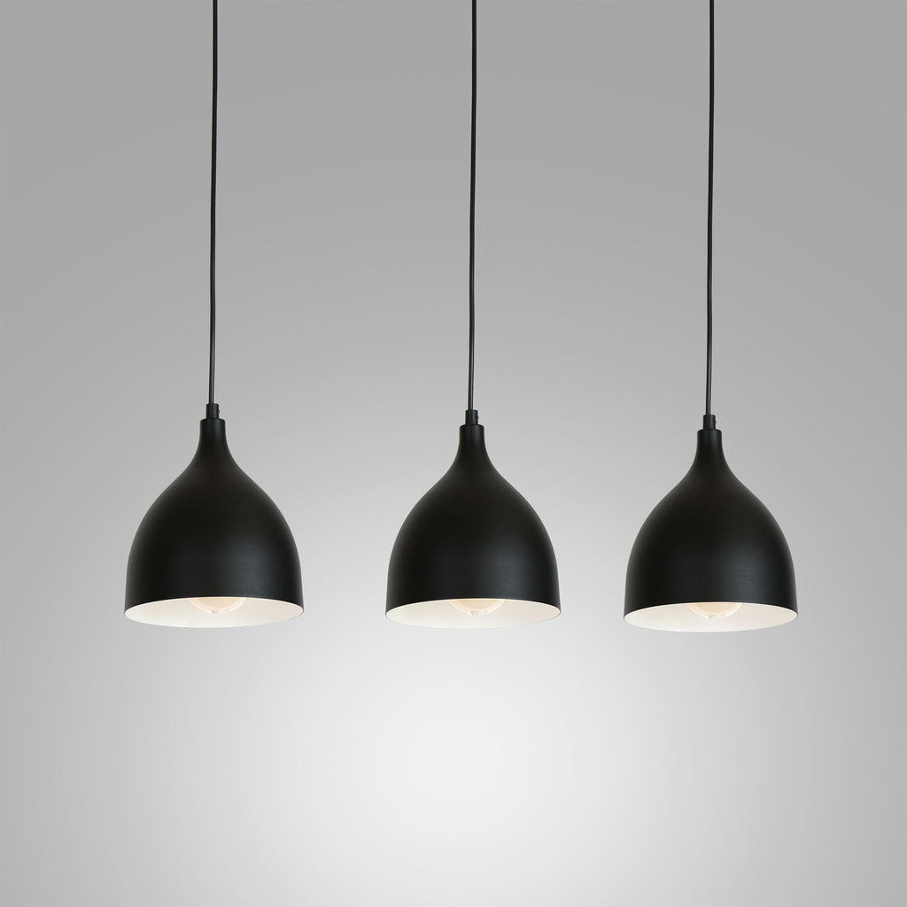 żyrandol Noak classic black/white 3xE27