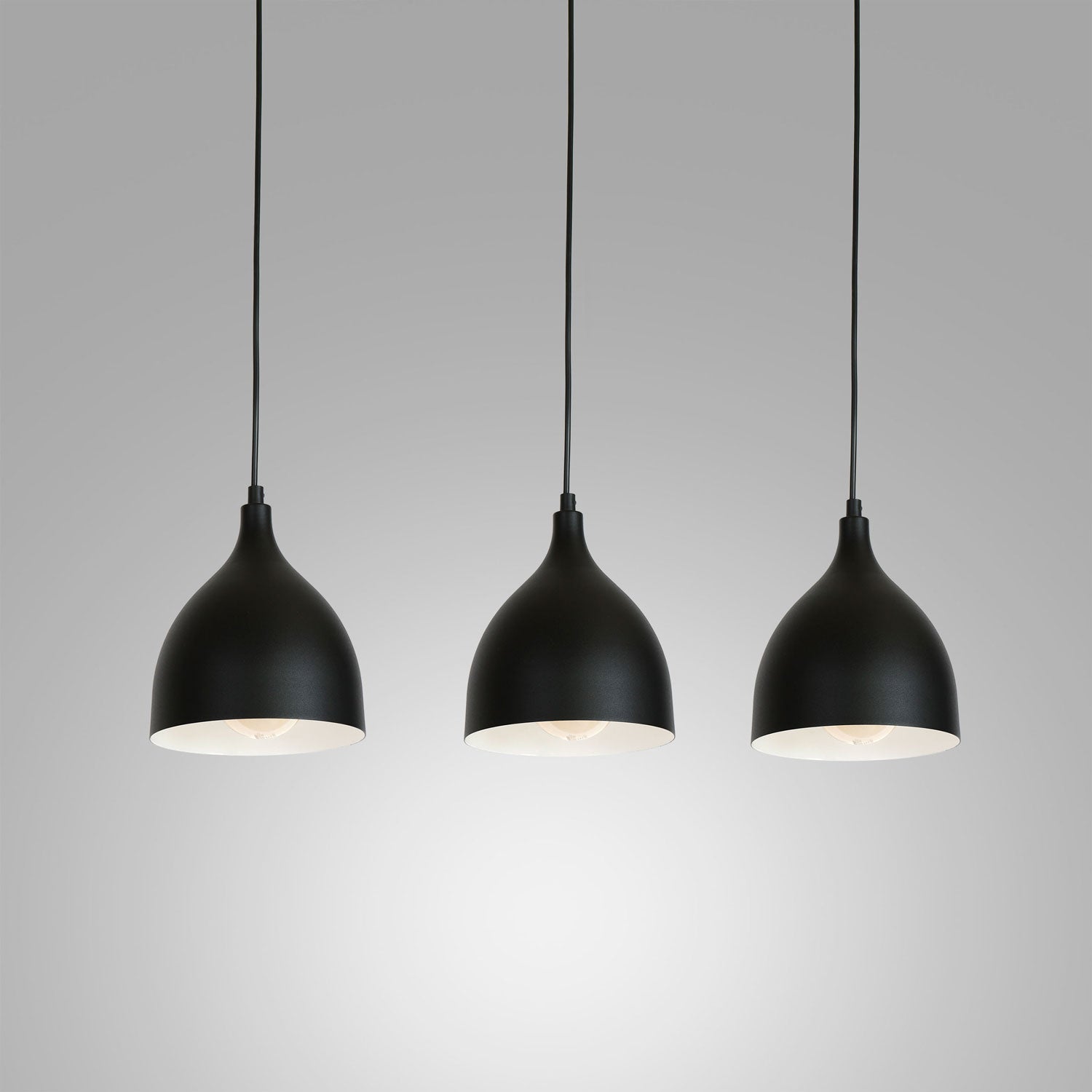 żyrandol Noak classic black/white 3xE27