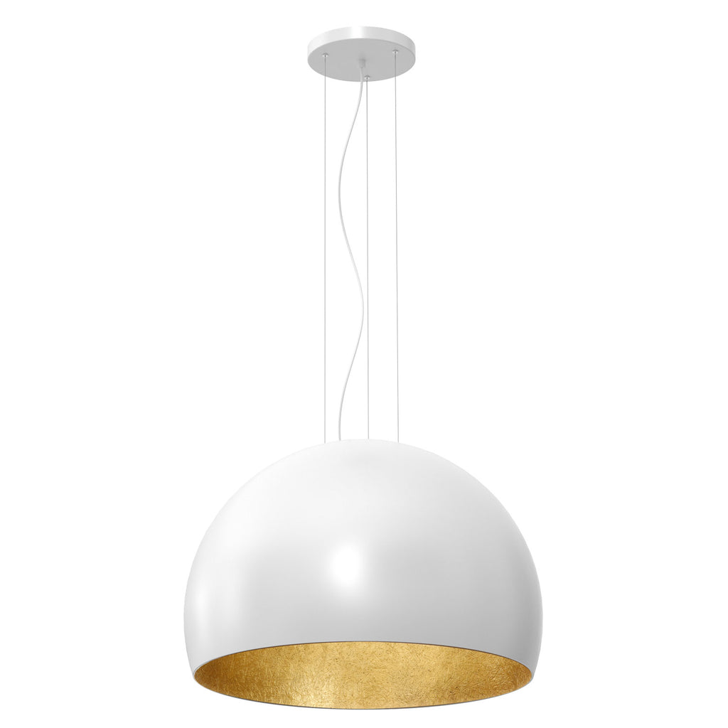 żyrandol Compo 3/4 bool ( dia 600) white/gold 1xE27