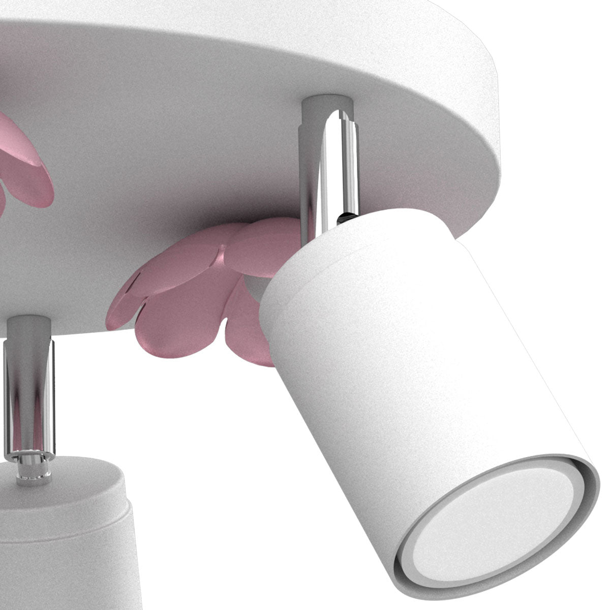 spot Flower white/pink 3xGU10