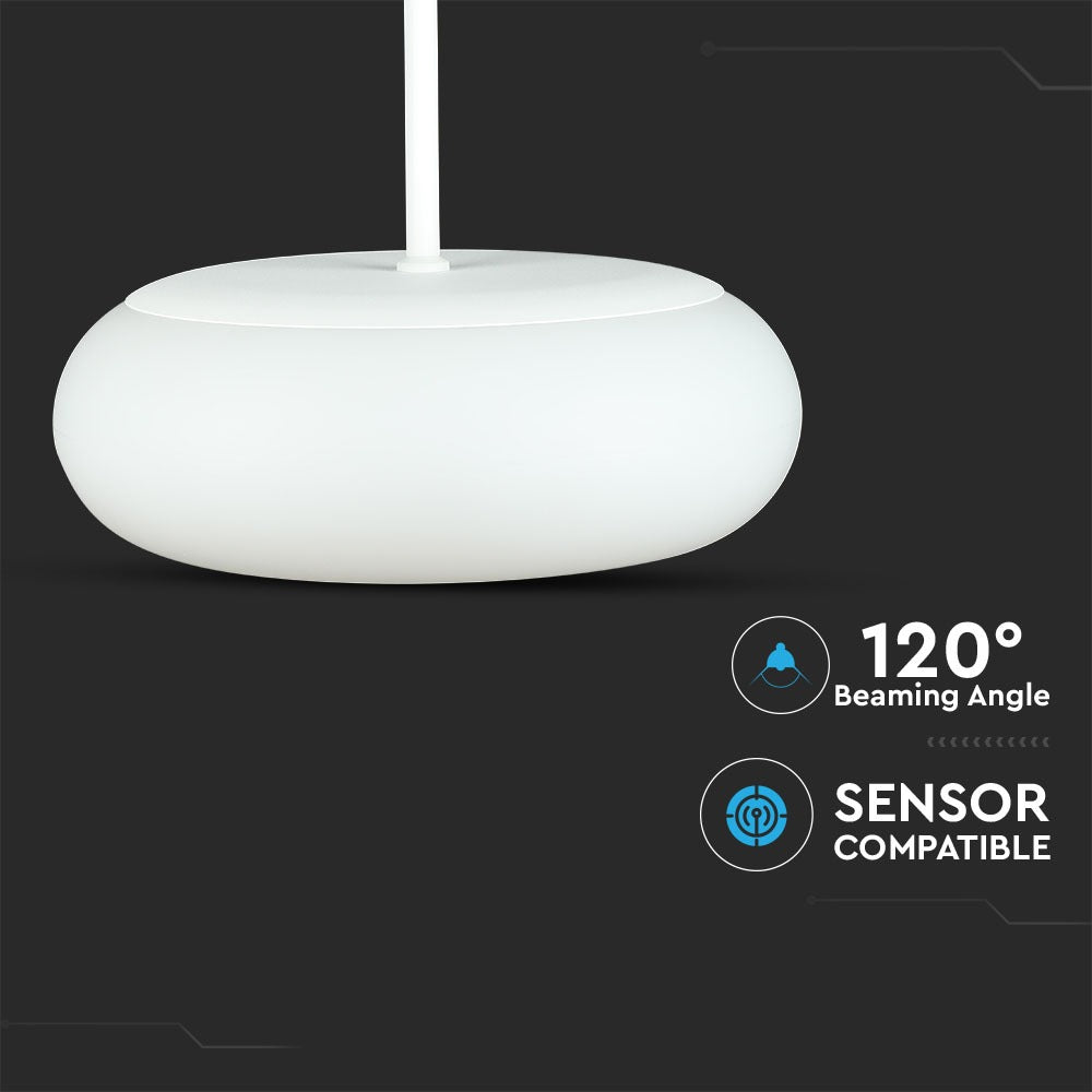 25W Lampa wisząca (Ściemnianie TRIAC) / Barwa: 3000K / Biały