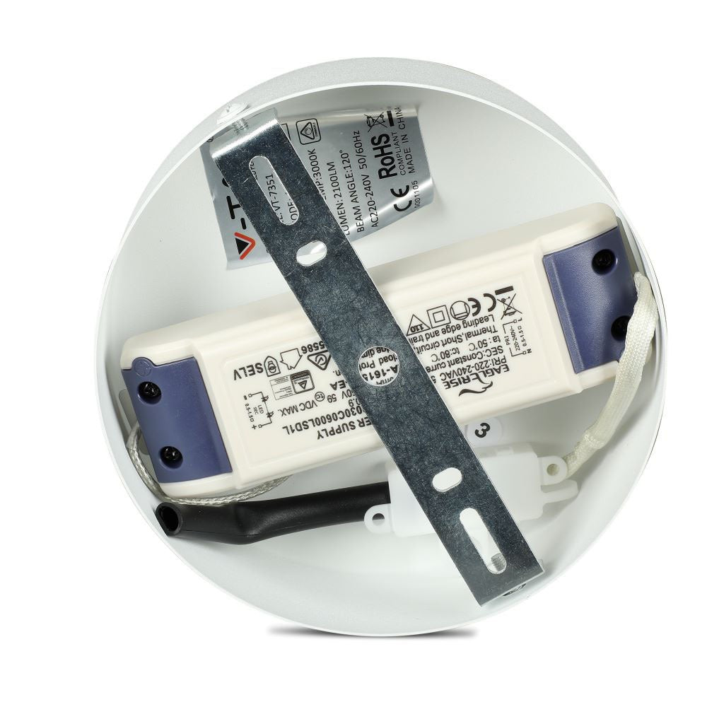 25W Lampa wisząca (Ściemnianie TRIAC) / Barwa: 3000K / Biały