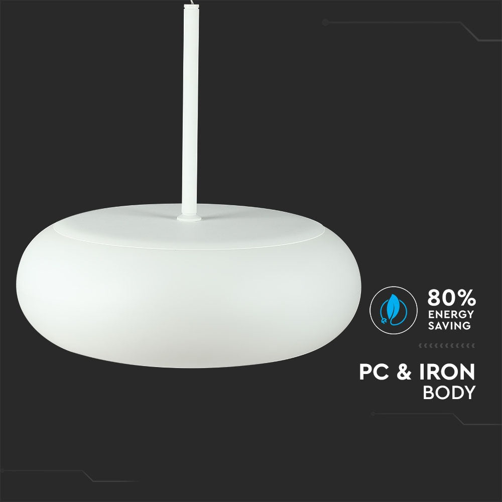 40W Lampa wisząca (Ściemnianie TRIAC) / Barwa:3000K / Biały