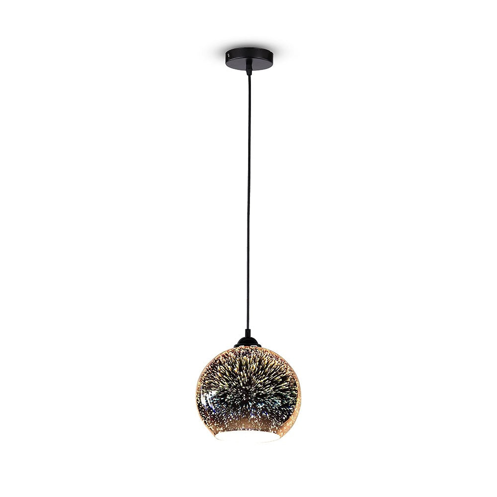 Lampa wisząca / Kula / Szkło 3D / Średnica: 200