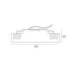 Maxlight Oprawa wpuszczana HT0137 Zasilacz do modułu X-line H0137 ściemnialny - Biały HT0137 DIM