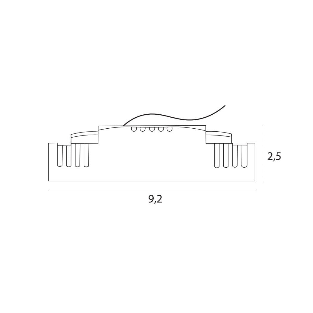 Maxlight Oprawa wpuszczana HT0138 Zasilacz do modułu X-line H0138 ściemnialny - Biały HT0138 DIM