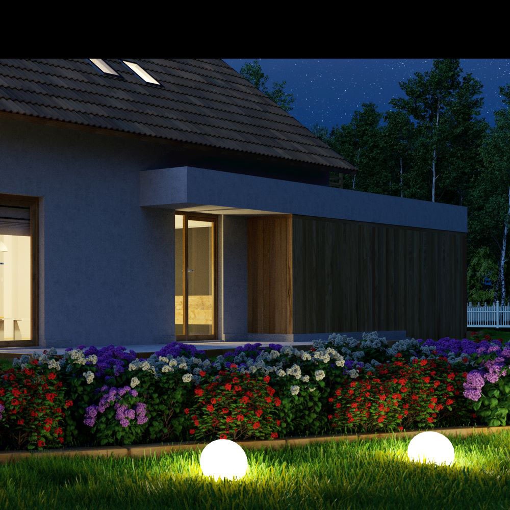 Oprawa ogrodowa LED BALL / / Wymiary:30X29cm