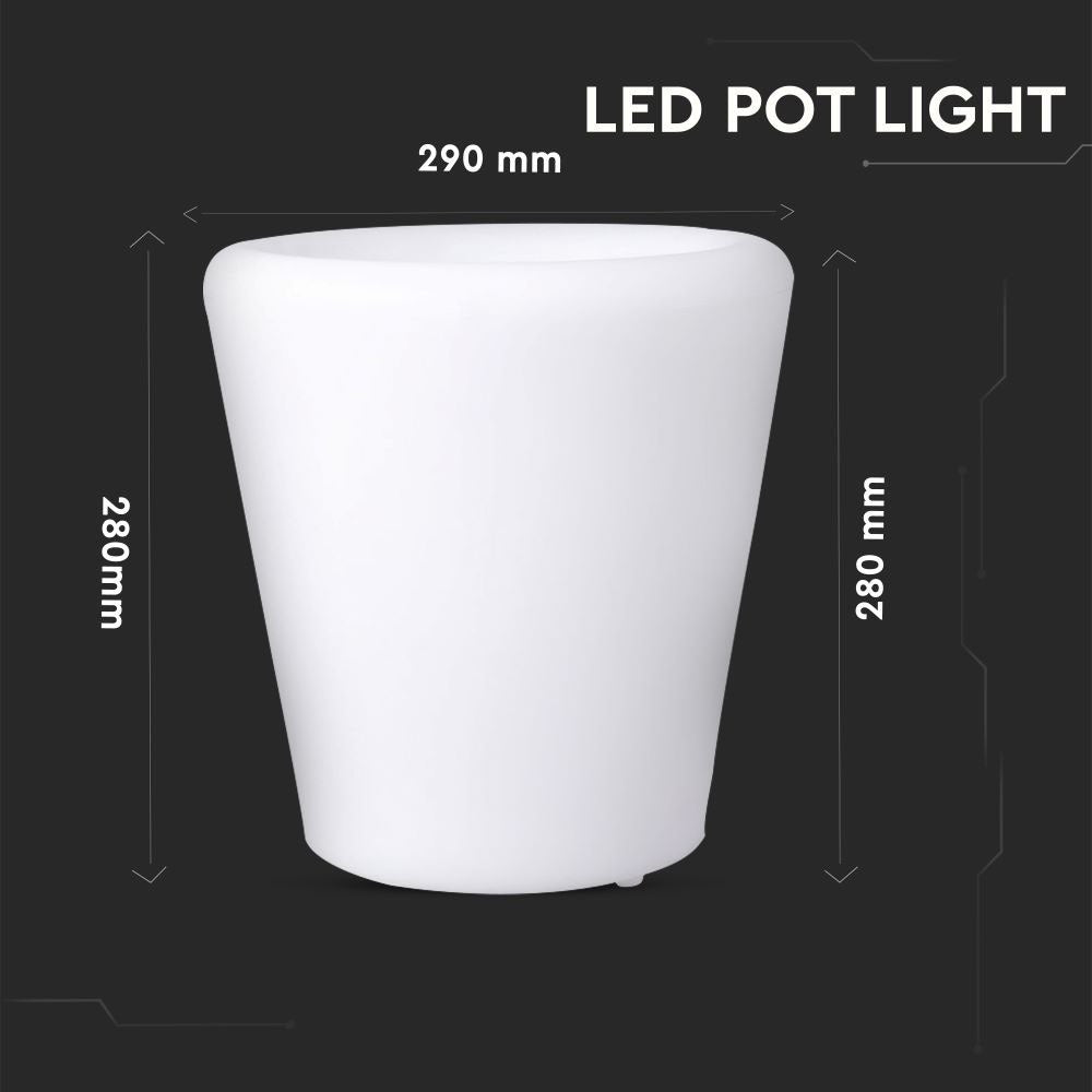 Oprawa ogrodowa LED POT / / Wymiary:28X29cm