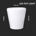 Oprawa ogrodowa LED POT / / Wymiary:28X29cm