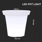 Oprawa ogrodowa LED POT / / Wymiary:35.5X32.5cm
