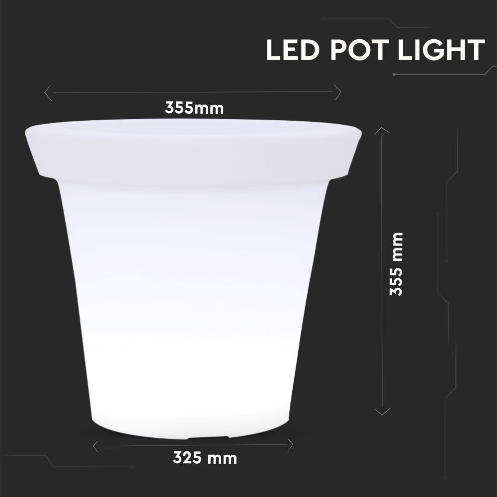 Oprawa ogrodowa LED POT / / Wymiary:35.5X32.5cm
