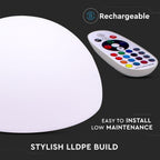 Oprawa ogrodowa LED HALF / Okrągła BALL / / Wymiary:50X26cm