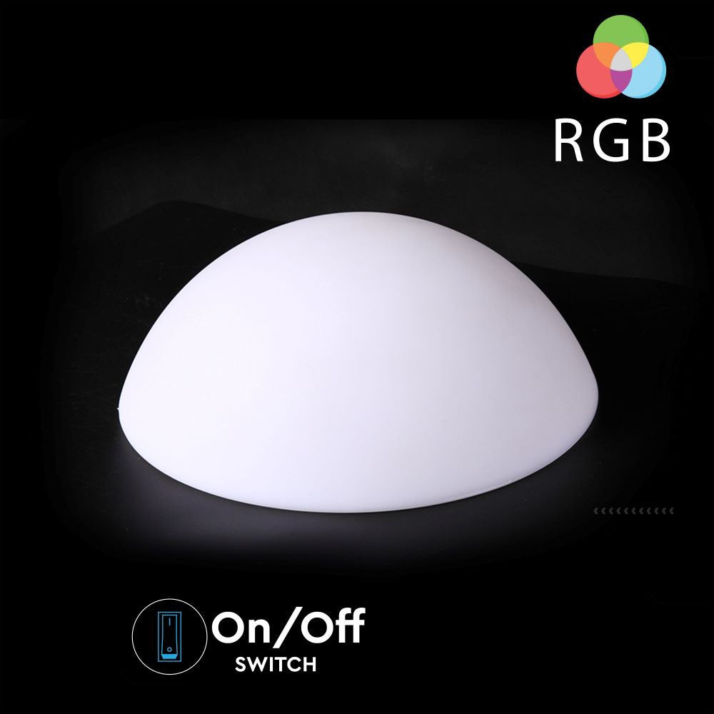 Oprawa ogrodowa LED HALF / Okrągła BALL / / Wymiary:50X26cm