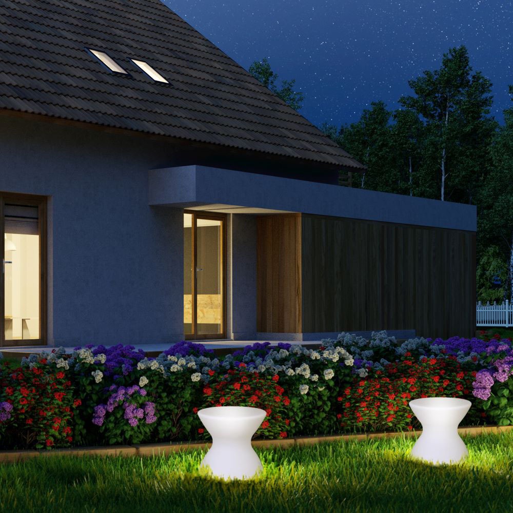 Stolik ogrodowy LED / / Wymiary:40X36cm