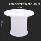 Stolik ogrodowy LED / / Wymiary:72X72X56cm