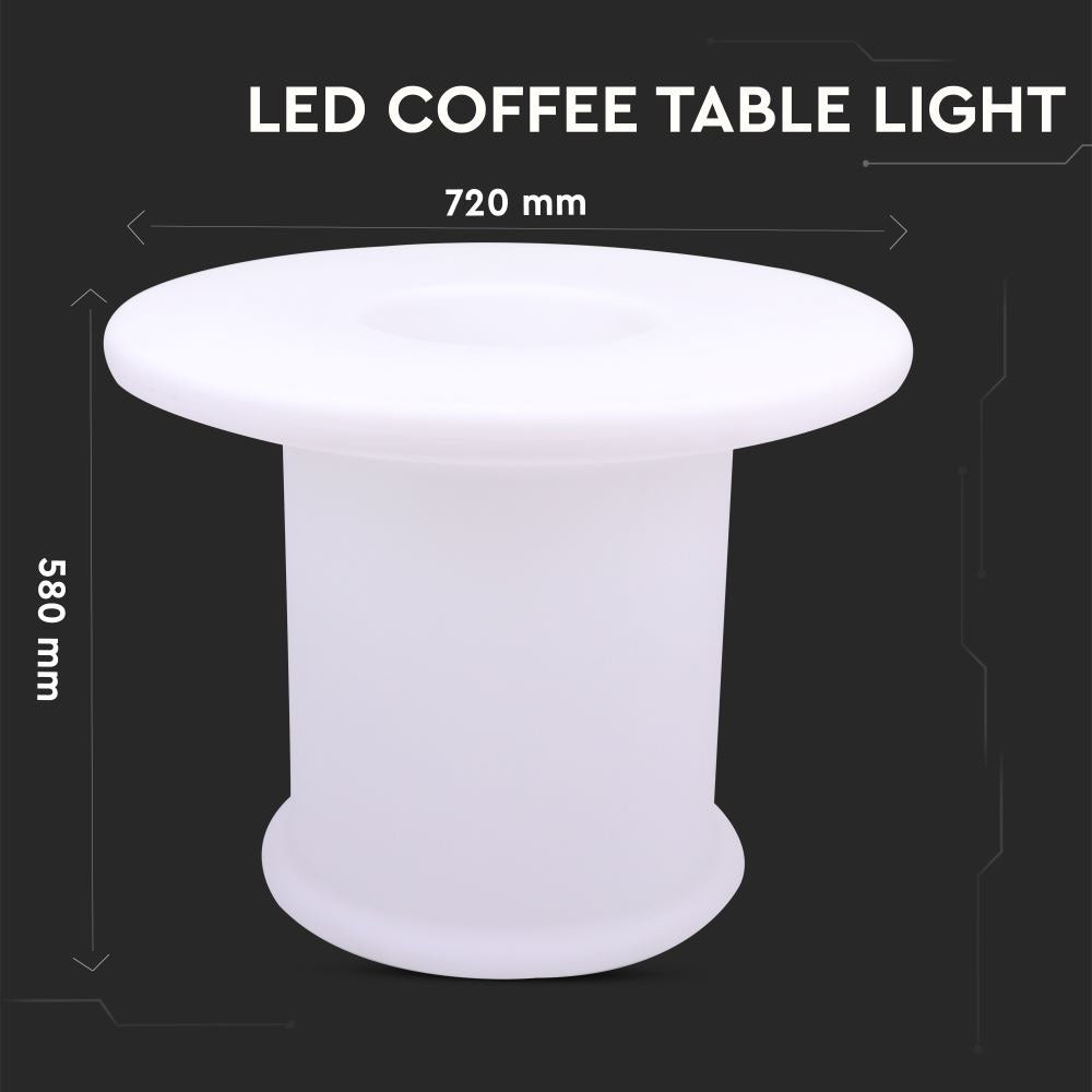 Stolik ogrodowy LED / / Wymiary:72X72X56cm