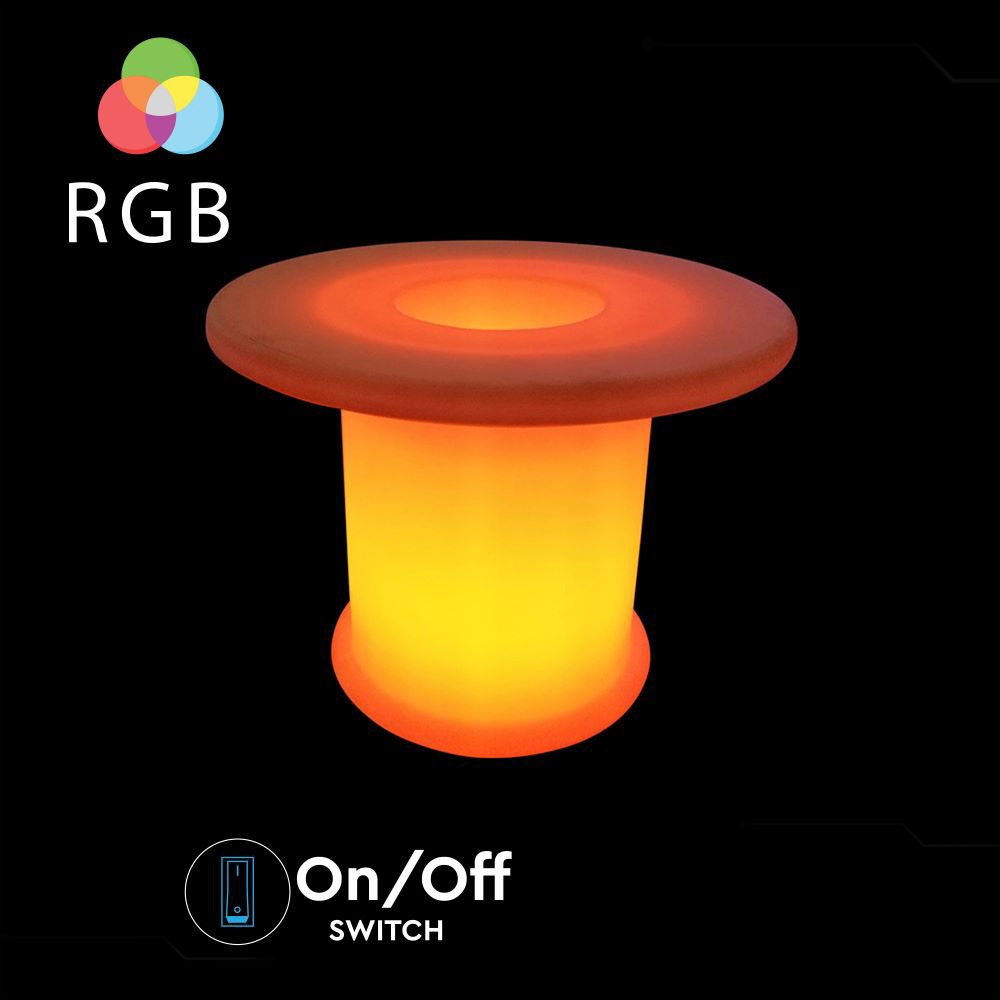 Stolik ogrodowy LED / / Wymiary:72X72X56cm