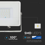 30W Naświetlacz LED SMD / Chip SAMSUNG / Barwa:4000K / Obudowa: Biała