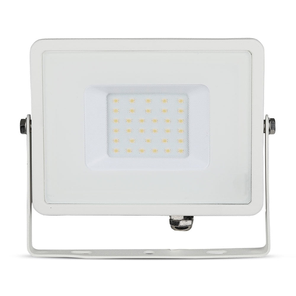 30W Naświetlacz LED SMD / Chip SAMSUNG / Barwa:3000K / Obudowa: Biała