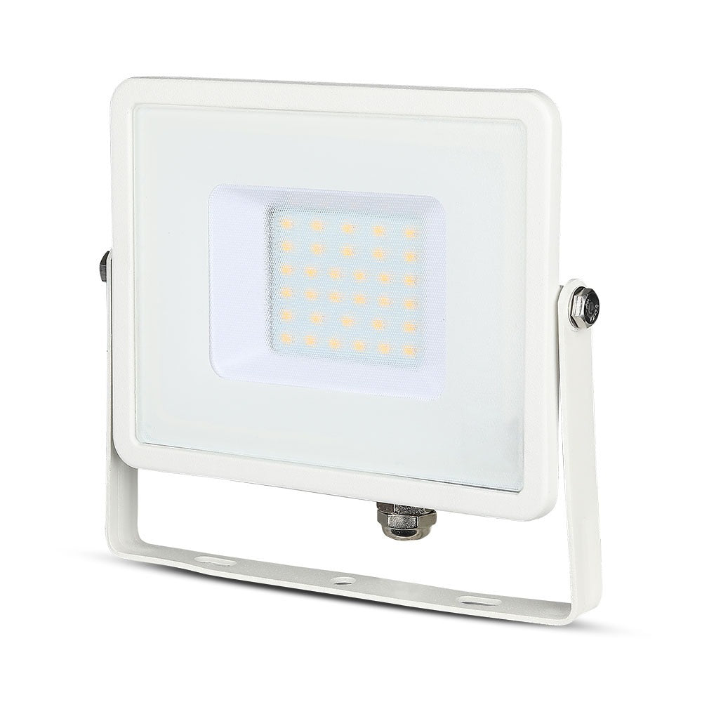 30W Naświetlacz LED SMD / Chip SAMSUNG / Barwa:3000K / Obudowa: Biała