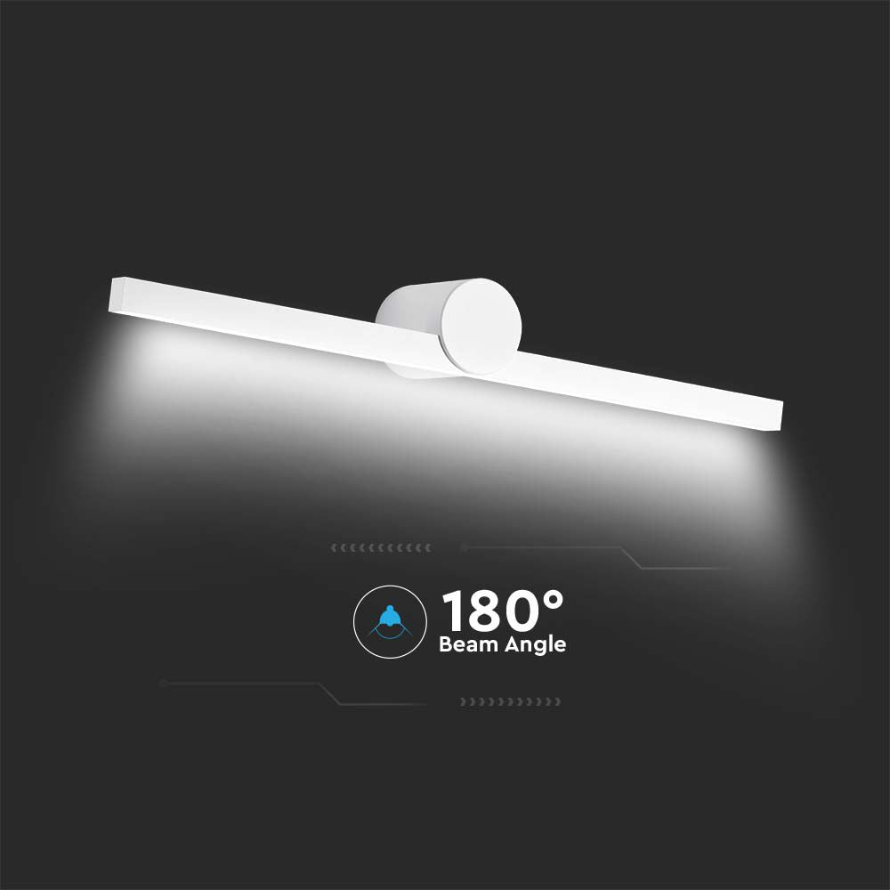 10W Kinkiet LED / Lustra - obrazy / Biały / Barwa: 3000K