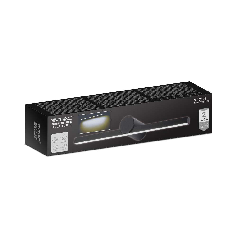 10W Kinkiet LED / Lustra - obrazy / Czarny / Barwa: 4000K