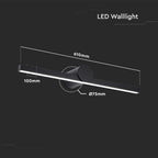 10W Kinkiet LED / Lustra - obrazy / Czarny / Barwa: 4000K