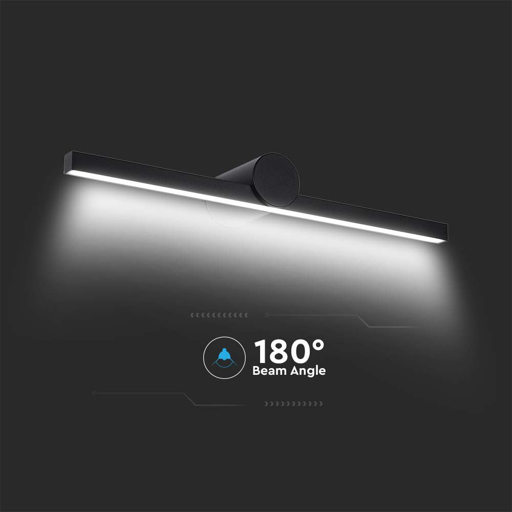 10W Kinkiet LED / Lustra - obrazy / Czarny / Barwa: 3000K