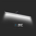 10W Kinkiet LED / Lustra - obrazy / Czarny / Barwa: 4000K