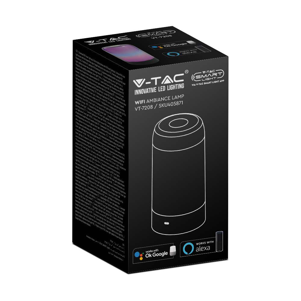 8W Lampka LED AMBIANCE / Barwa: RGB / Czarna