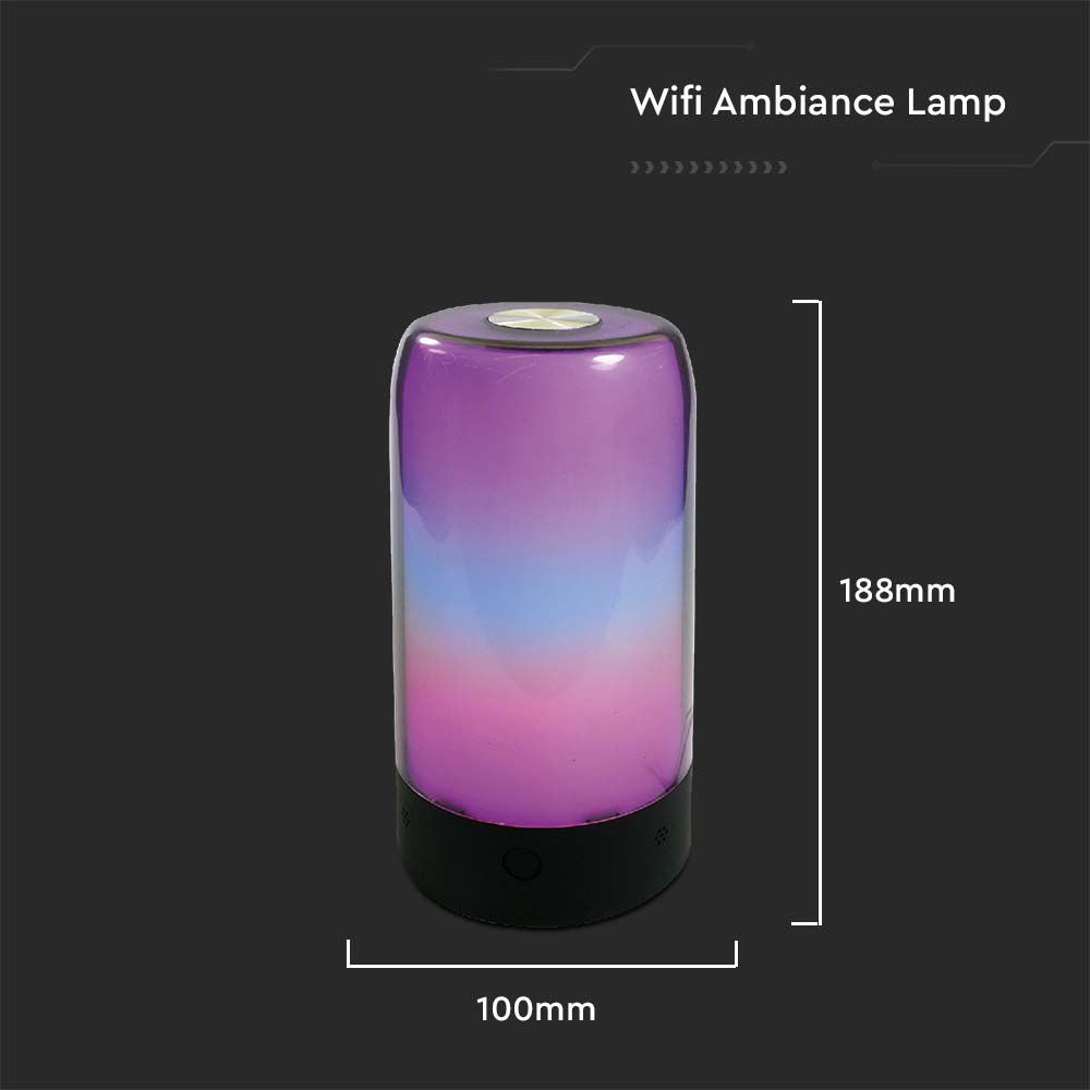 8W Lampka LED AMBIANCE / Barwa: RGB / Czarna