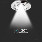 15W AR111 Żarówka LED / Barwa:6400K / Kąt 20' / Trzonek: G53 / Zasilanie:12V