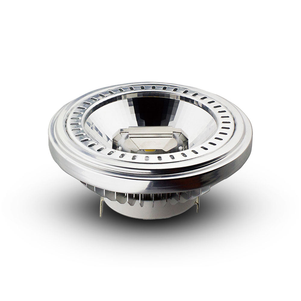 15W AR111 Żarówka LED / Barwa:6400K / Kąt 20' / Trzonek: G53 / Zasilanie:12V