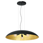 żyrandol Compo flat (dia 1000) black/gold 1xE27