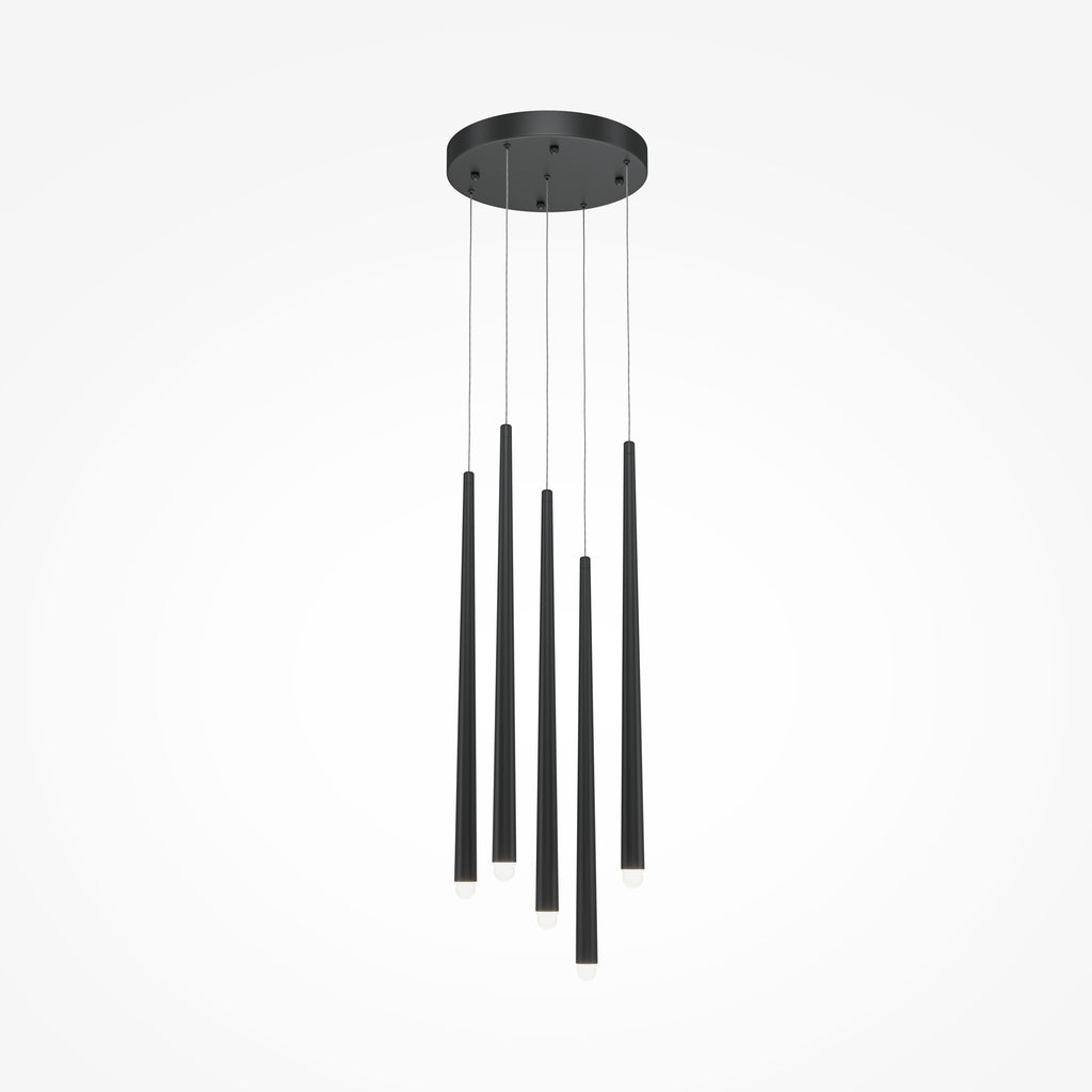 Maytoni Lampa wisząca Cascade - Aluminium - Czarny MOD132PL-L28BK2