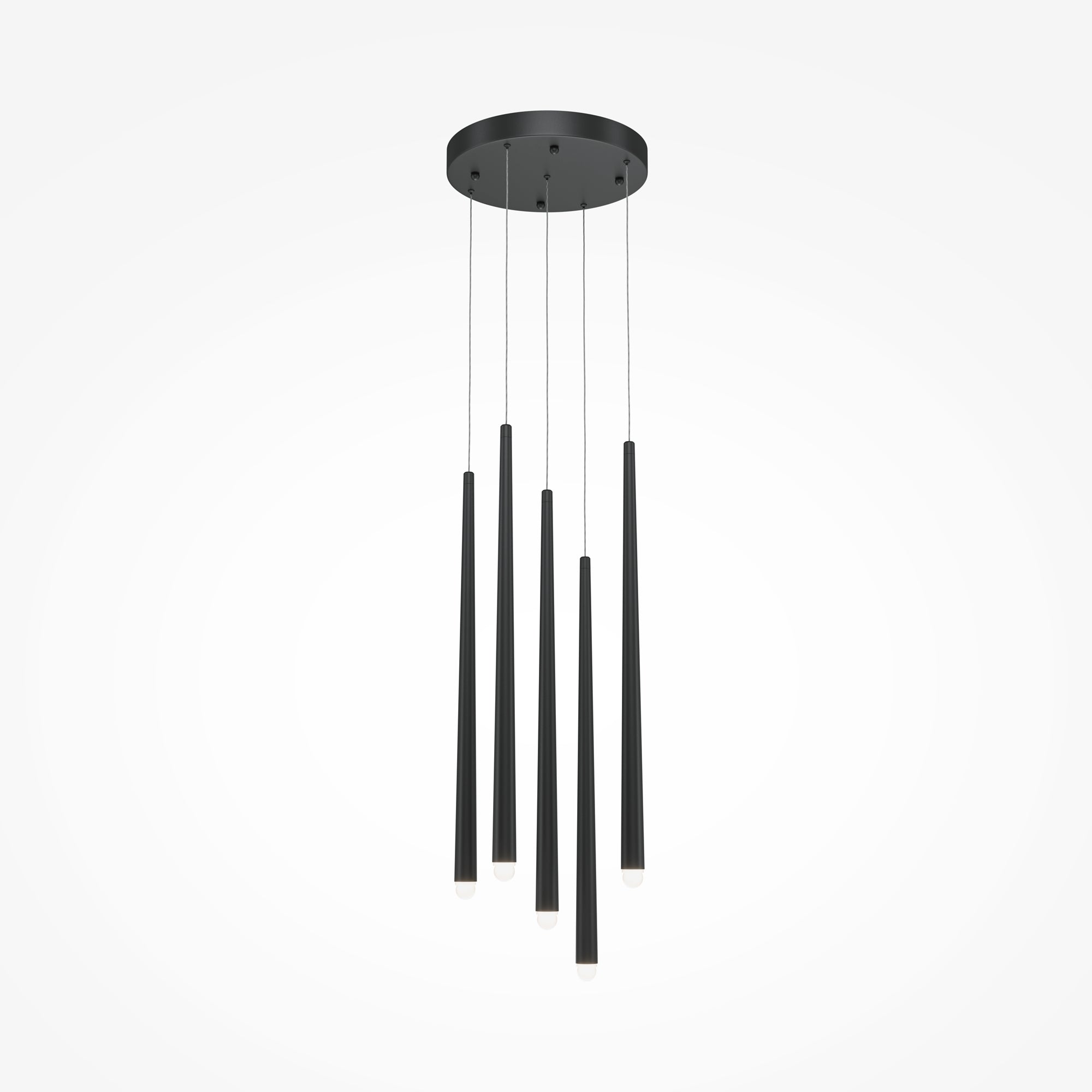 Maytoni Lampa wisząca Cascade - Aluminium - Czarny MOD132PL-L28BK2
