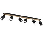 Spot Terra line 800 black/wood/black swivel 6xGU10 (Ceryfikat FSC 100%, SGSCH-COC-070615)
