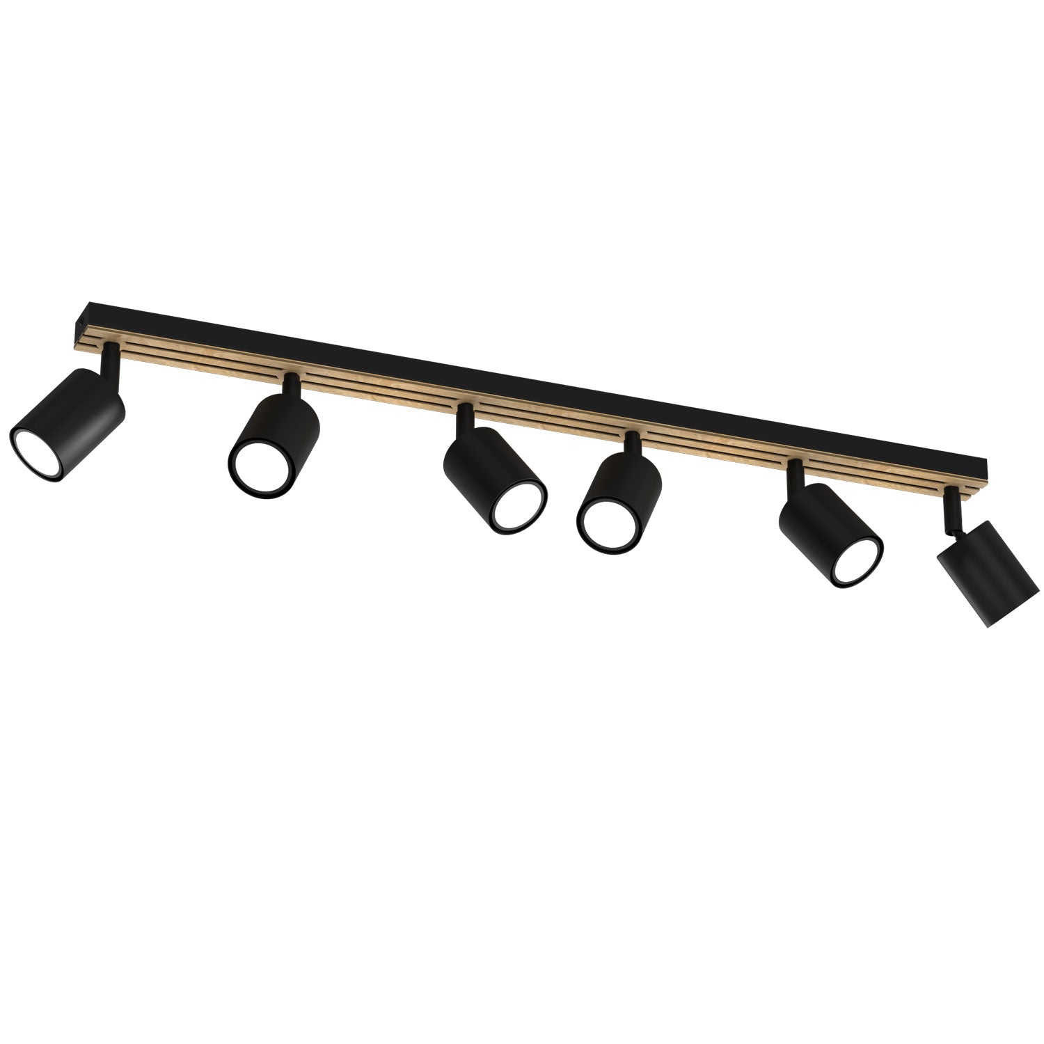 Spot Terra line 800 black/wood/black swivel 6xGU10 (Ceryfikat FSC 100%, SGSCH-COC-070615)