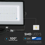 100W Naświetlacz LED SMD / Chip SAMSUNG / Barwa:6400K / Obudowa: Czarna