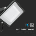 100W Naświetlacz LED SMD / Chip SAMSUNG / Barwa:6400K / Obudowa: Czarna
