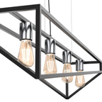 żyrandol Gote black/chrome 4xE27