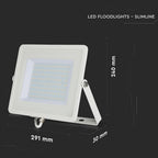 100W Naświetlacz LED SMD / Chip SAMSUNG / Barwa:6400K / Obudowa: Biała