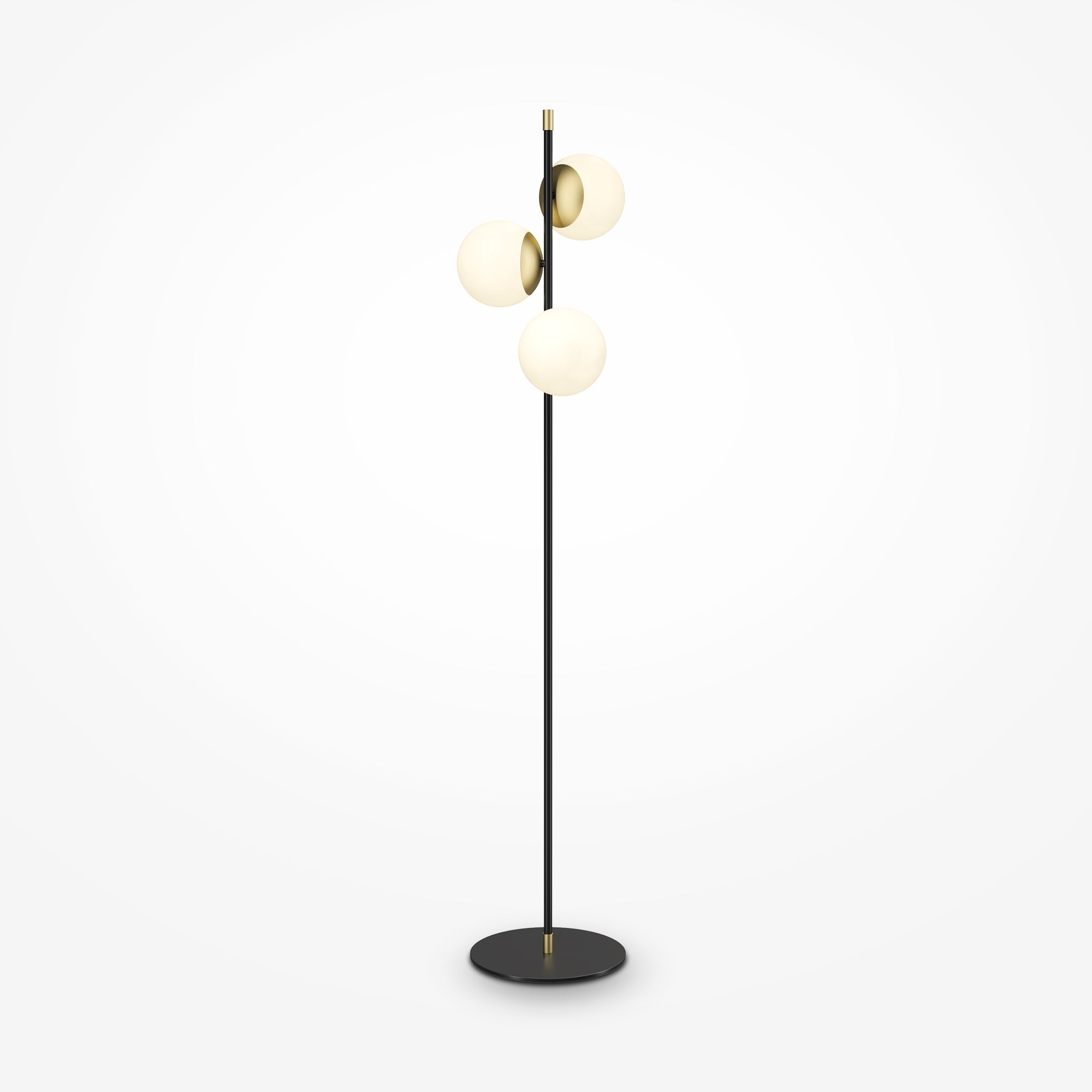 Maytoni Lampa podłogowa Nostalgia - Metal - Czarny MOD048FL-03G