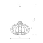Nowodvorski Lampa wisząca IKA D 25W only LED 50/60Hz - Sklejka - Naturalne drewno 4174