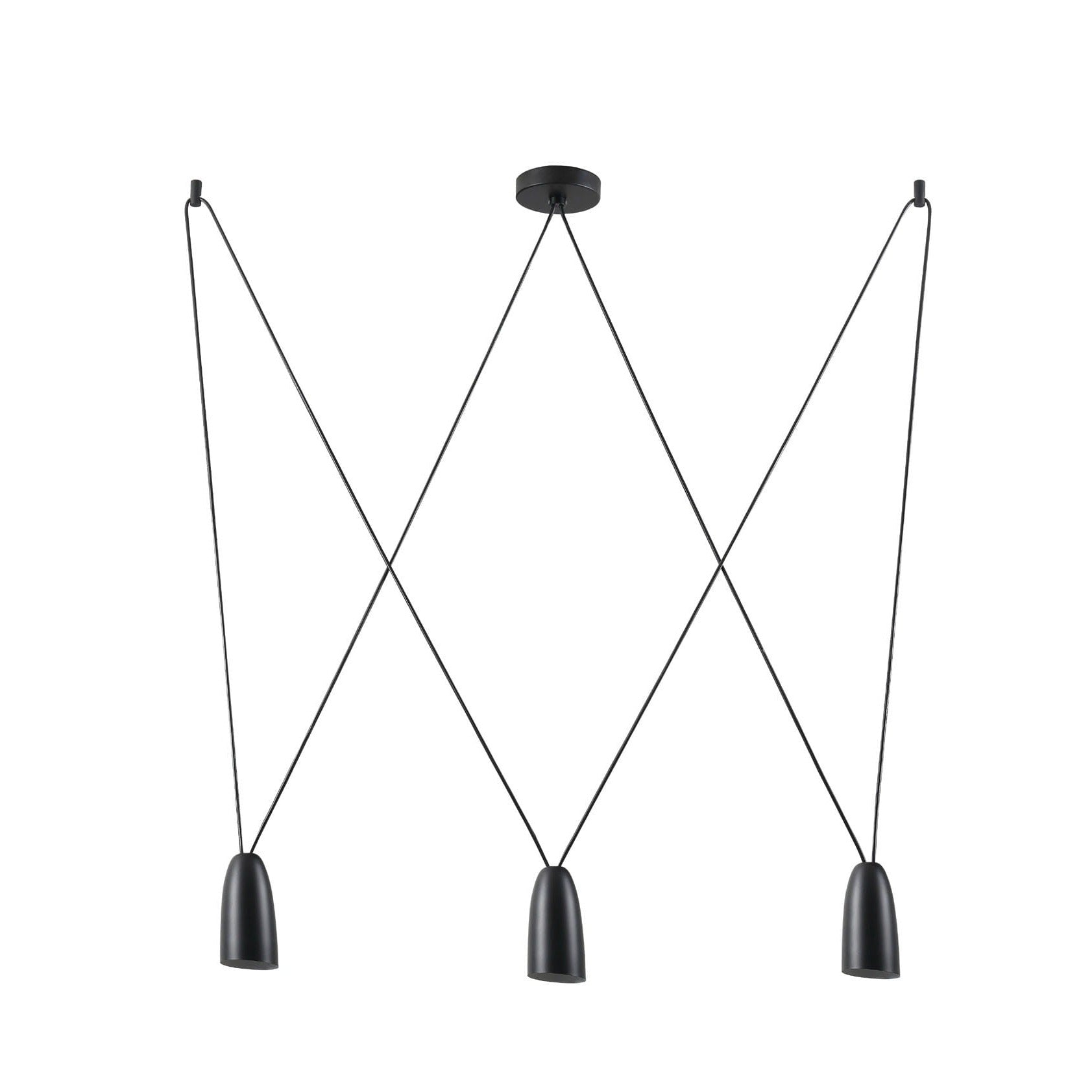 Maxlight Lampa wisząca Sistema III - Metal - Czarny P0399